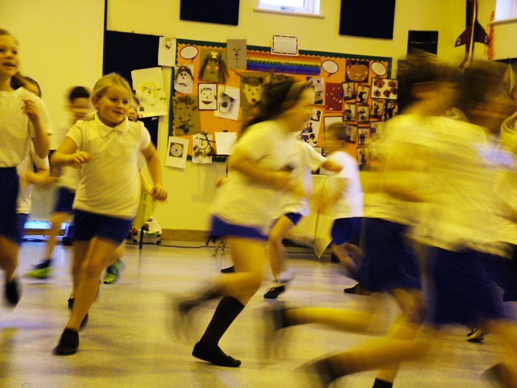 Running, jumping, shouting - all part of the CoolFire Gateway workshop  creating positive mental health and holistic wellbeing for pupils